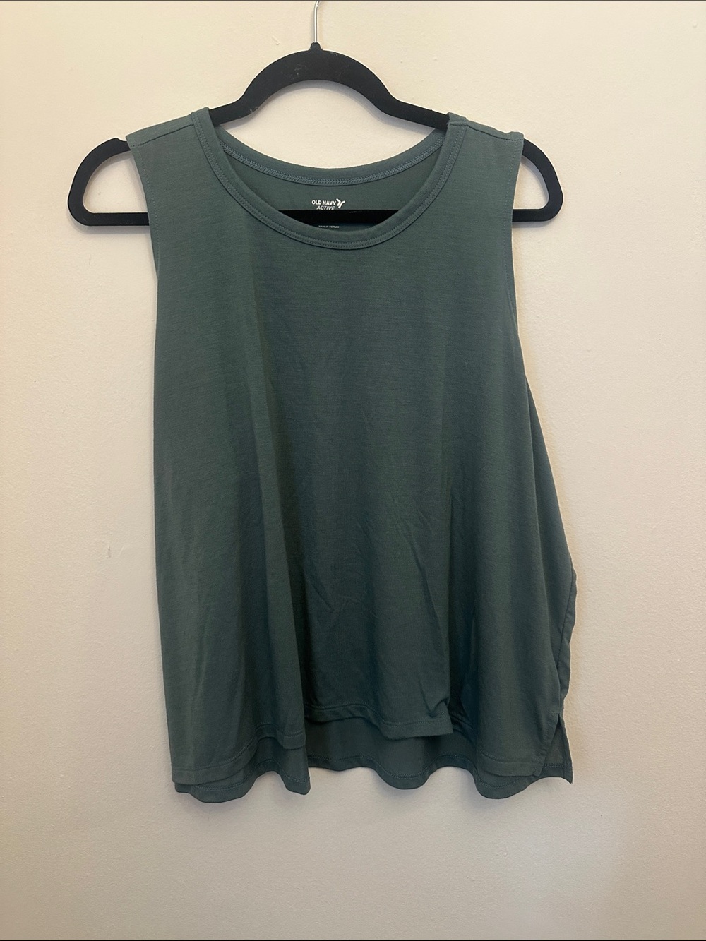 Old Navy Active Women's Tank Top Workout Muted Green Ultralite Go-Dry Sz 2X